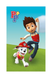 Detský uterák Paw Patrol Ryder a Marshall 50/30