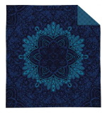 Prehoz na posteľ Mandala modrá 170/210