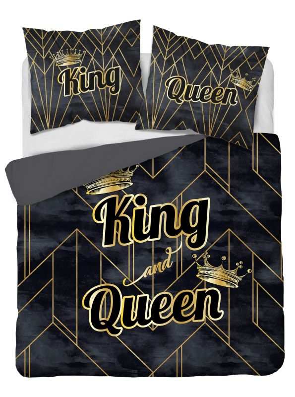 Francúzske obliečky King and Queen gold 220/200, 2x70/80