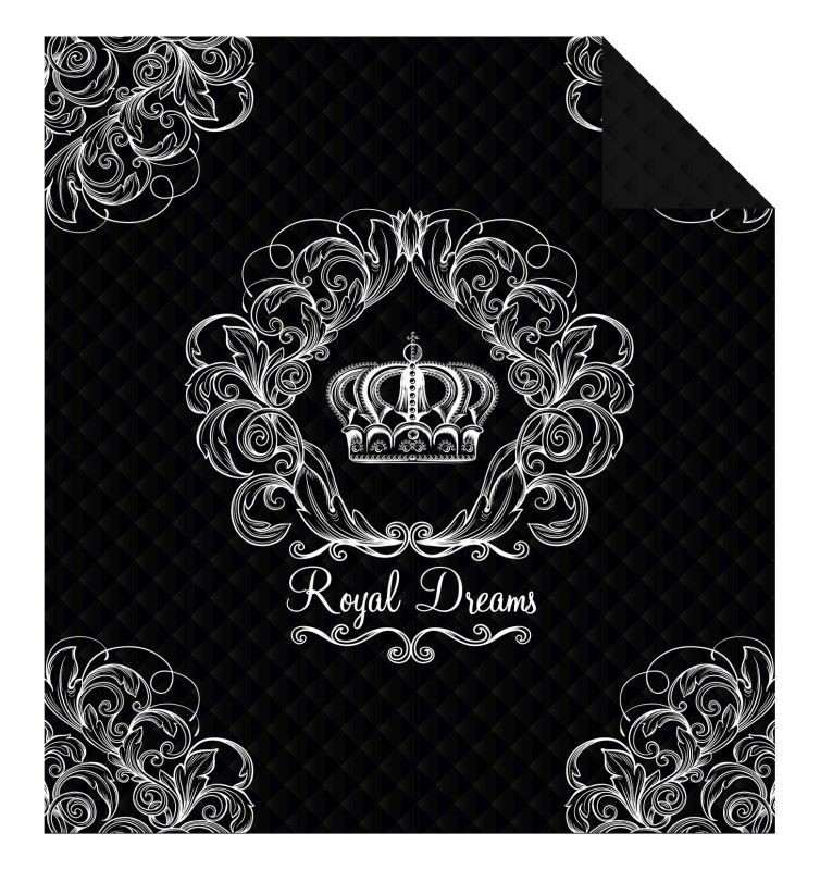 Prehoz na posteľ Royal Dreams black 220/240