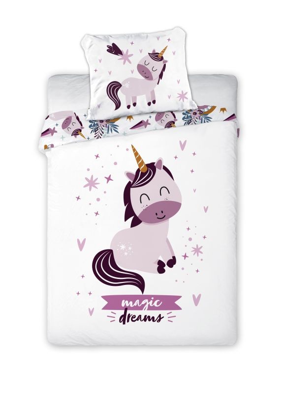 Obliečky do postieľky Jednorožec Magic 100/135, 40/60