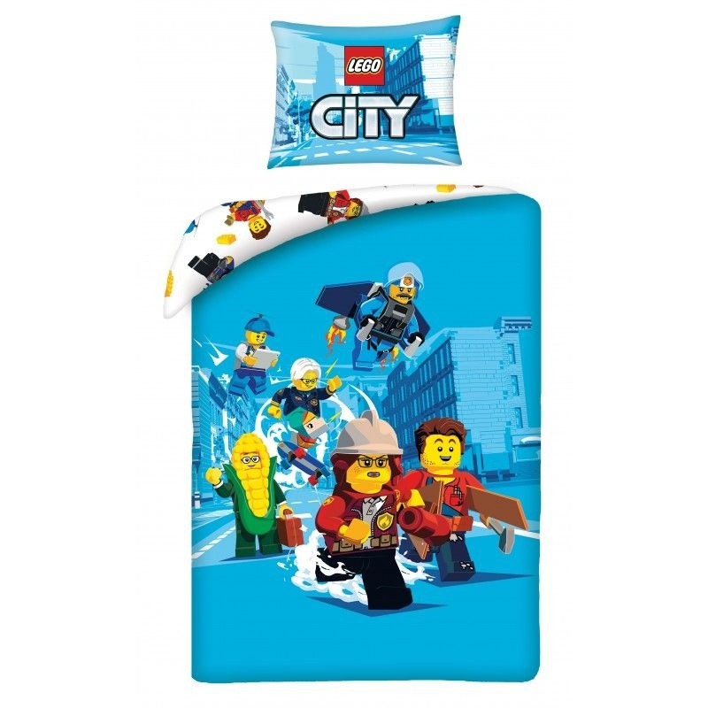 Obliečky Lego City blue 140/200, 70/90