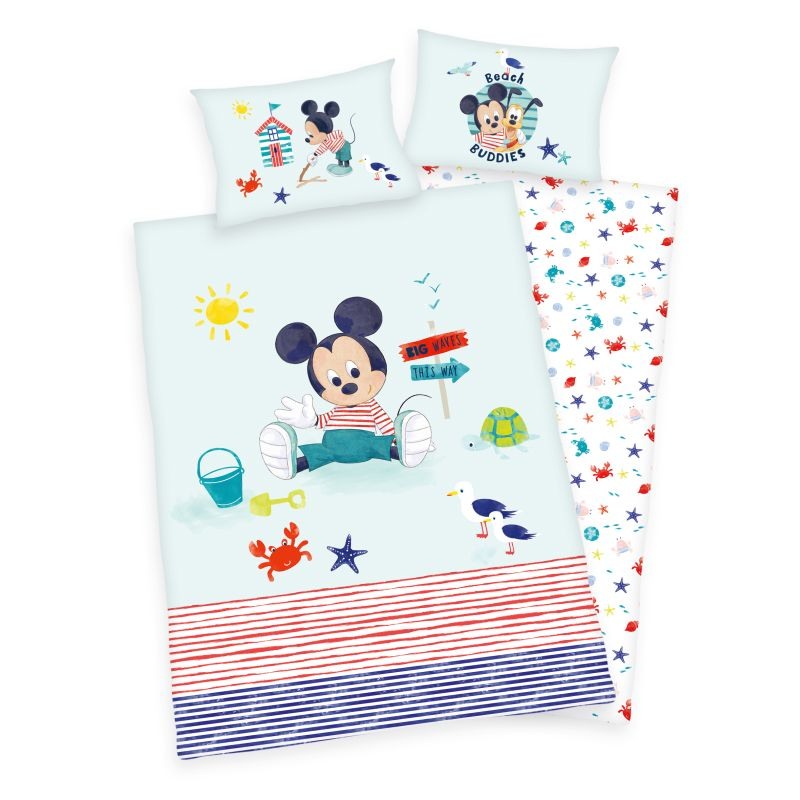 Obliečky do postieľky Mickey baby Bio Bavlna 100/135, 40/60