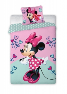 Obliečky Minnie jar 140/200, 70/90