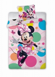 Obliečky Minnie motýlci 140/200, 70/90