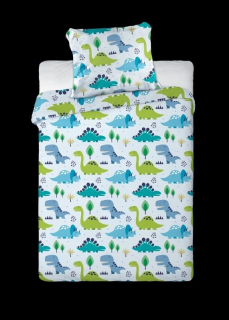 Obliečky do postieľky Dino 100/135, 40/60