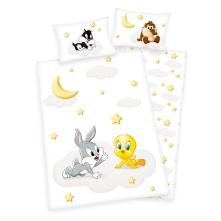 Obliečky do postieľky Looney Tunes baby Bio Bavlna 100/135, 40/60