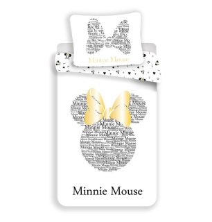 Obliečky Minnie Gold 140/200, 70/90