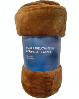 Plyšová deka super soft Hnedá 150/200