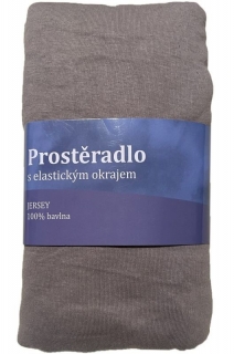 Prostěradlo Jersey Sivá 180/200