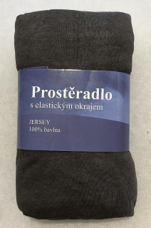 Plachta Jersey Tmavo Šedá 90/200